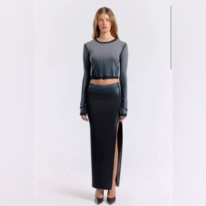 Cotton citizen Verona Maxi Skirt- Black Cast